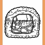 Sushi Coloring Book - Free Printable