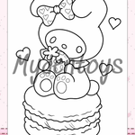My Melody Coloring Book - Free Dowload