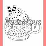 Beverage Coloring Book - Free Dowload
