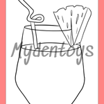 Beverage Coloring Book - Free Dowload