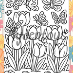 Flowers Coloring Book - Free Dowload