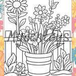 Flowers Coloring Book - Free Dowload