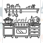 Cozy Kitchen Coloring Book - Free Dowload