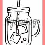 Beverage Coloring Book - Free Dowload