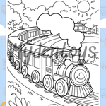 Transports Coloring Book - Free Dowload