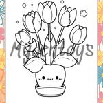 Flowers Coloring Book - Free Dowload