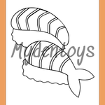 Sushi Coloring Book - Free Printable