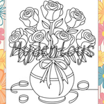 Flowers Coloring Book - Free Dowload