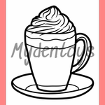 Beverage Coloring Book - Free Dowload