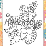 Flowers Coloring Book - Free Dowload
