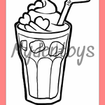 Beverage Coloring Book - Free Dowload