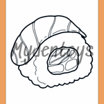 Sushi Coloring Book - Free Printable