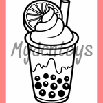 Beverage Coloring Book - Free Dowload