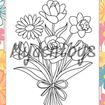 Flowers Coloring Book - Free Dowload