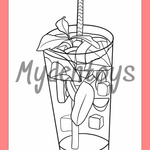 Beverage Coloring Book - Free Dowload