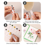 Kids Watercolor Graffiti Painting Book – 12 Color Set