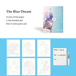 Kids Watercolor Graffiti Painting Book – 12 Color Set
