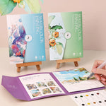 Kids Watercolor Graffiti Painting Book – 12 Color Set