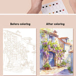Kids Watercolor Graffiti Painting Book – 12 Color Set