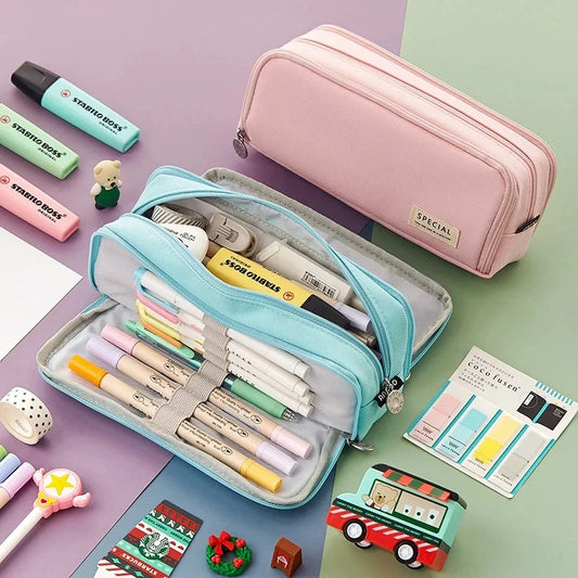 Large Capacity Kawaii Pencil Bag