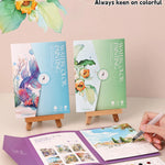 Kids Watercolor Graffiti Painting Book – 12 Color Set