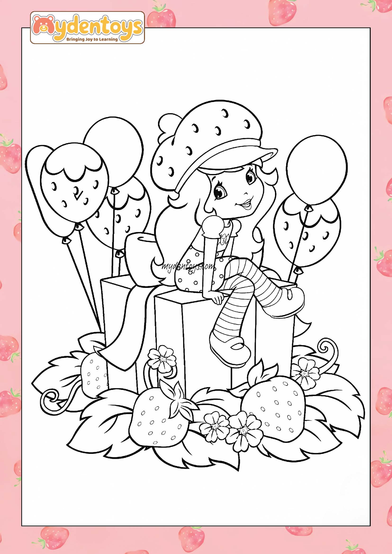 Strawberry Shortcake Coloring Book – Free Printable for Kids!