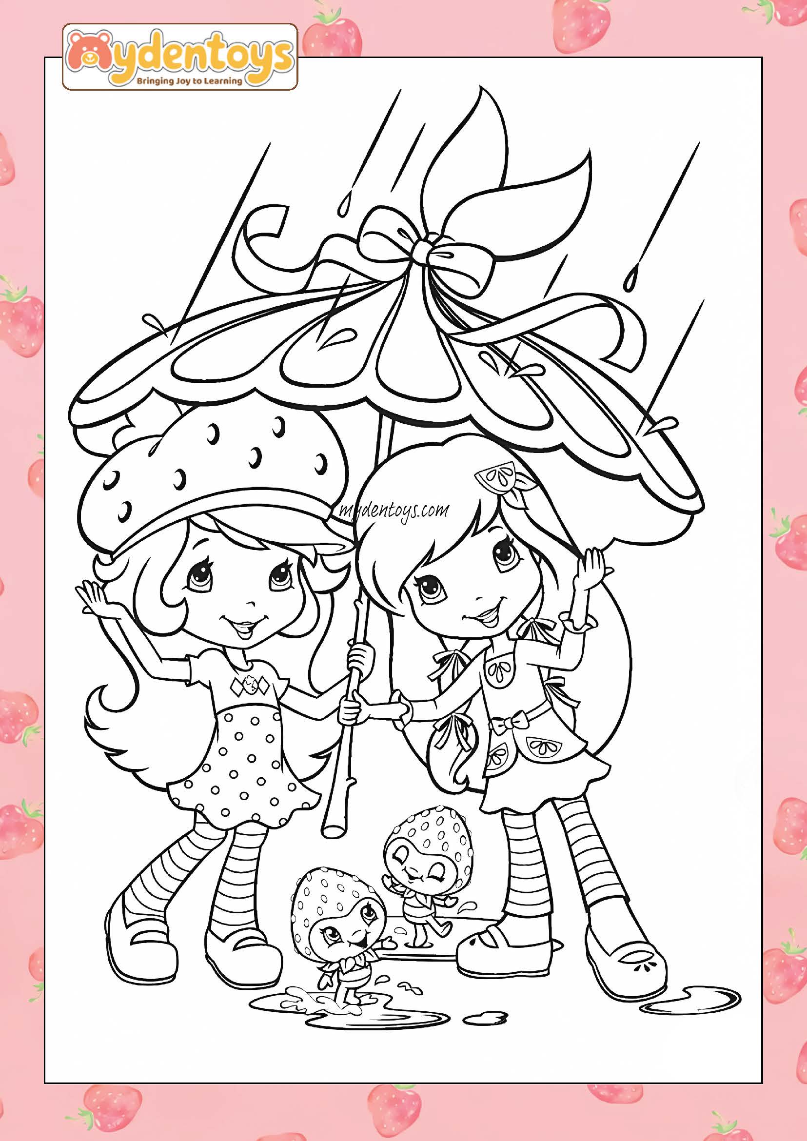 Strawberry Shortcake Coloring Book – Free Printable for Kids!