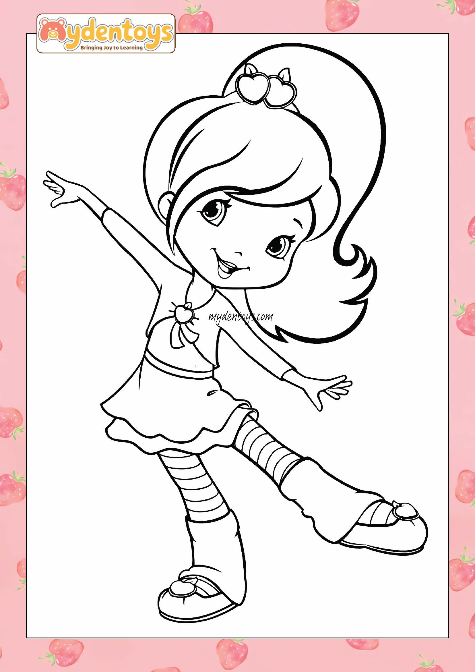Strawberry Shortcake Coloring Book – Free Printable for Kids!