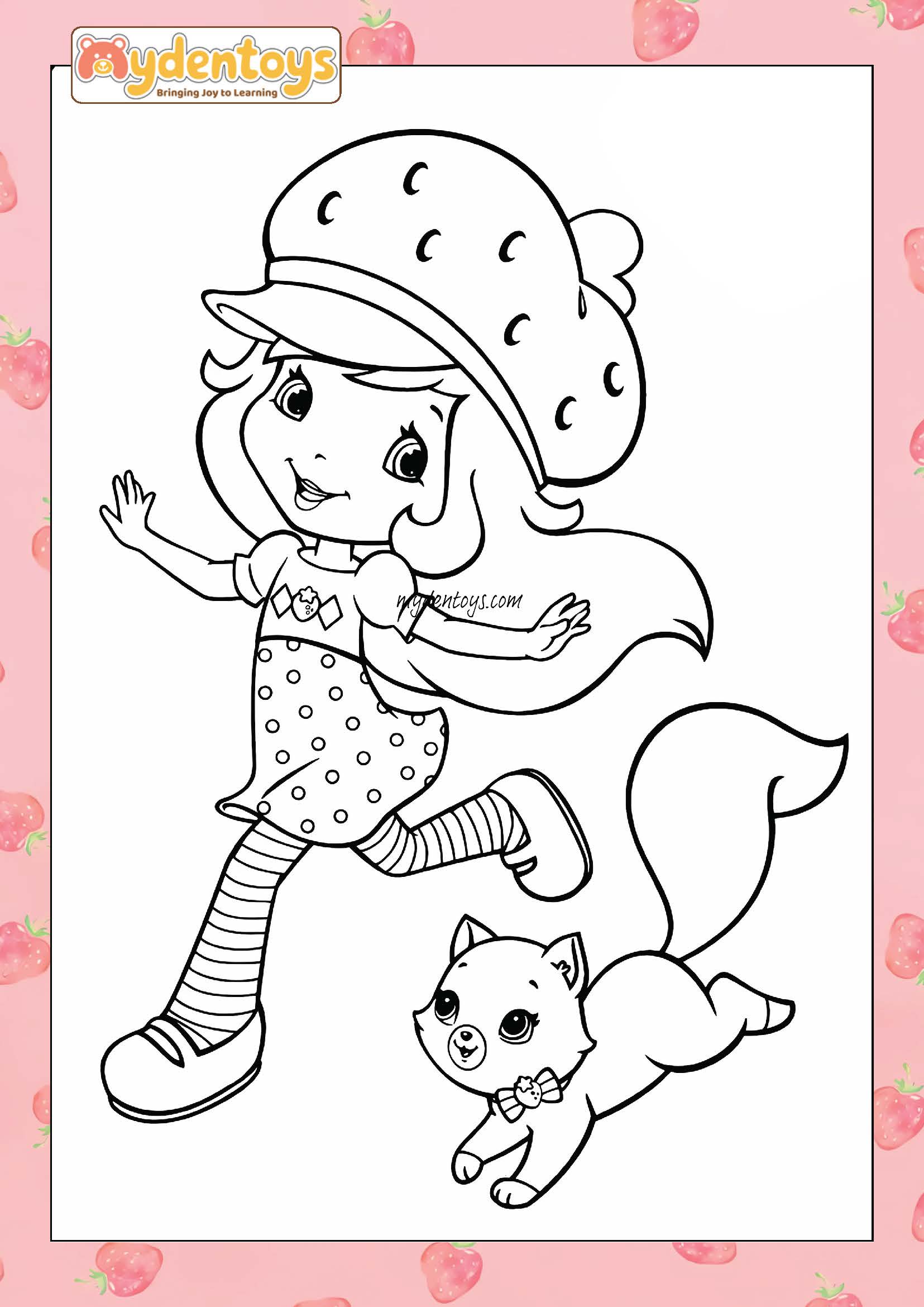 Strawberry Shortcake Coloring Book – Free Printable for Kids!