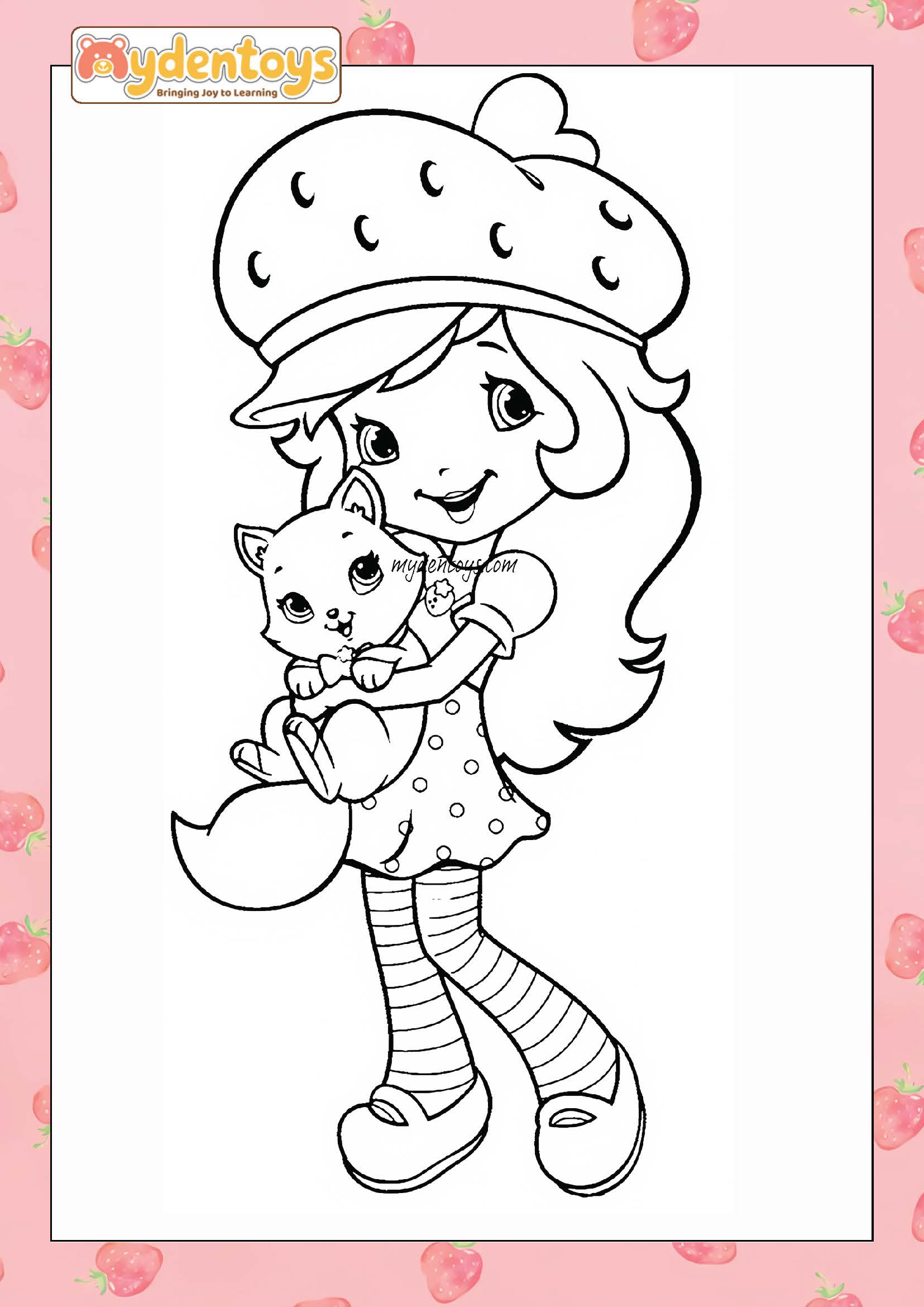 Strawberry Shortcake Coloring Book – Free Printable for Kids!