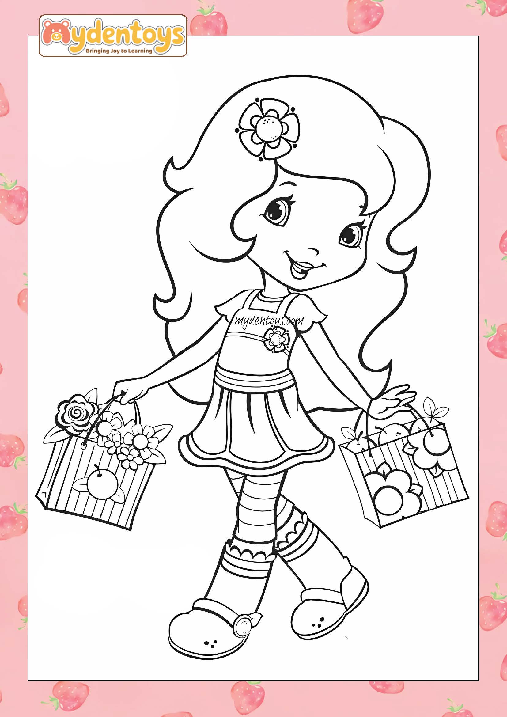 Strawberry Shortcake Coloring Book – Free Printable for Kids!