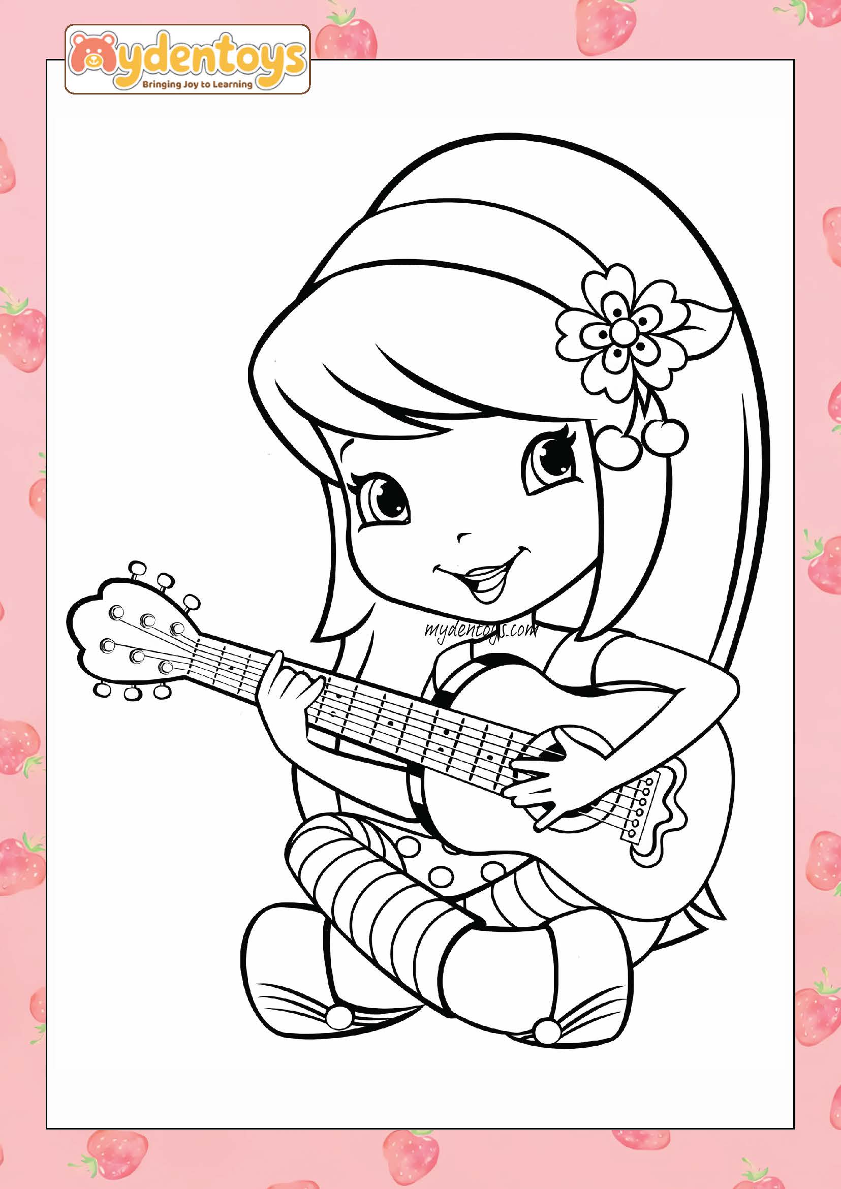 Strawberry Shortcake Coloring Book – Free Printable for Kids!