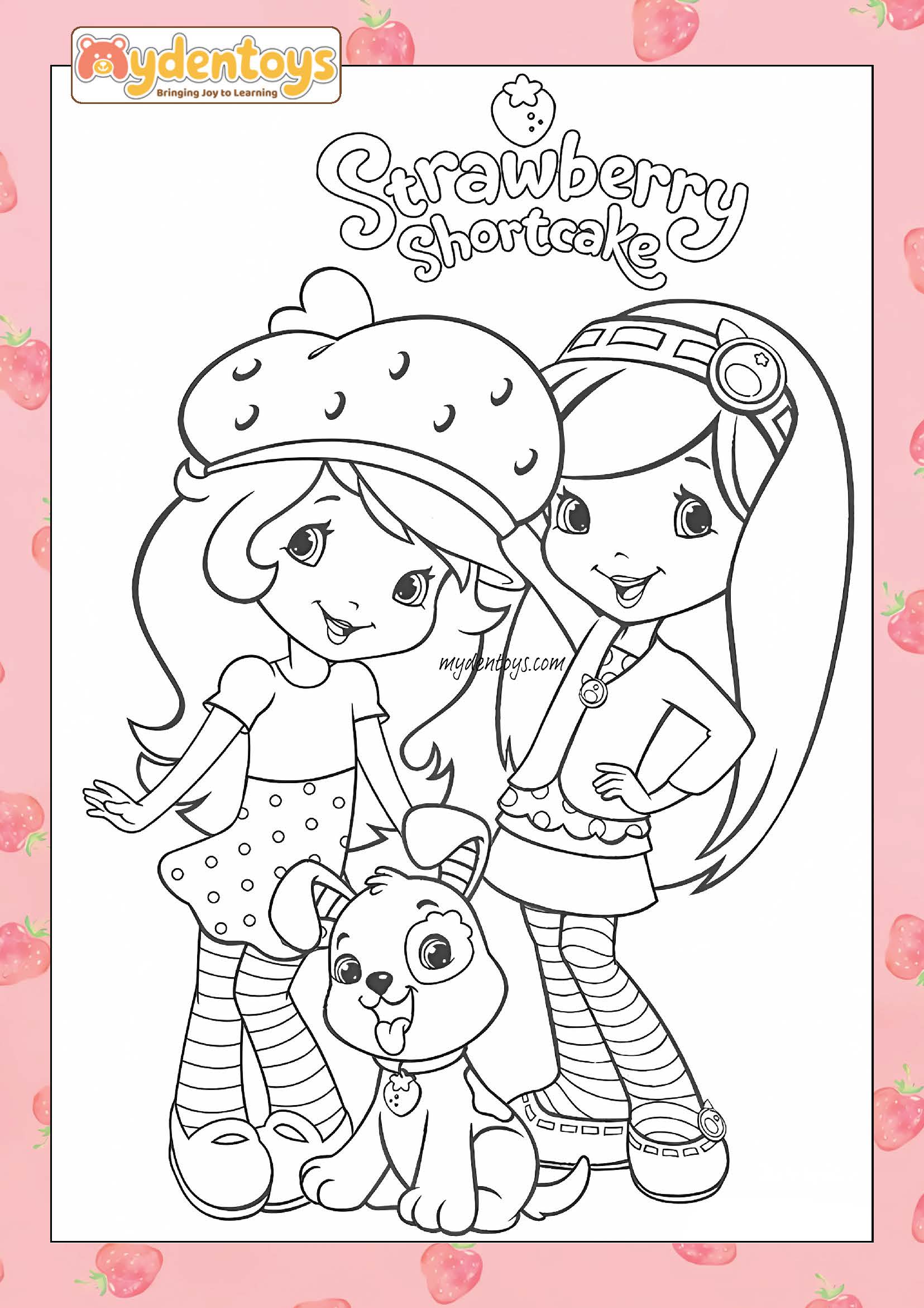 Strawberry Shortcake Coloring Book – Free Printable for Kids!