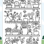 Plants Coloring Book - Free Download