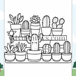 Plants Coloring Book - Free Download