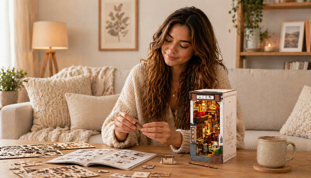 Rolife Sakura Wine Alley Book Nook Kit Review
